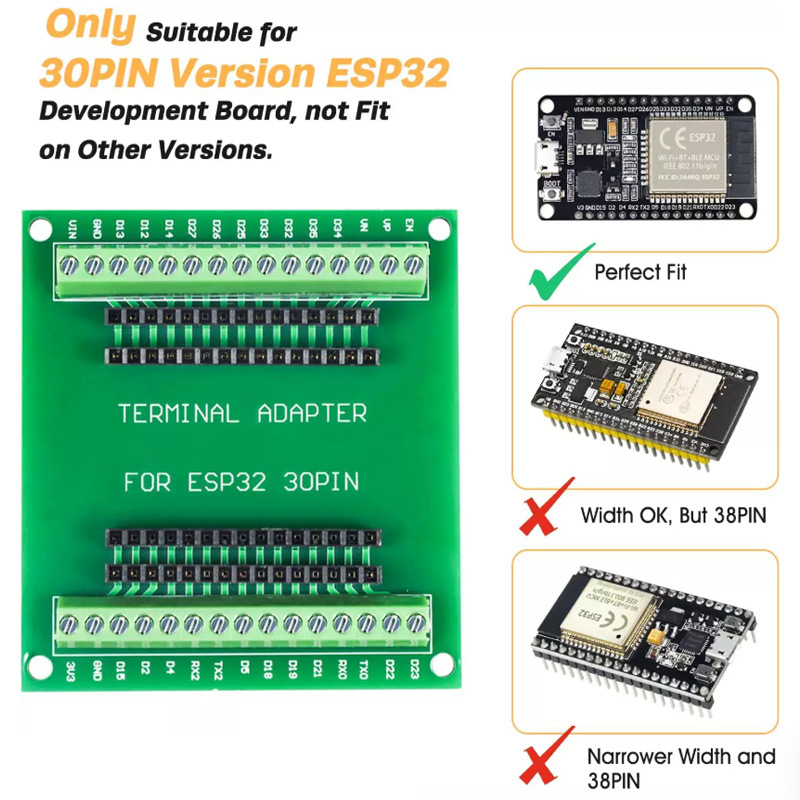 Nodemcu 32S - ESP32開発ボード NodeMCU-32S ESP32-32D 32U 30ピン Wi-Fi対応