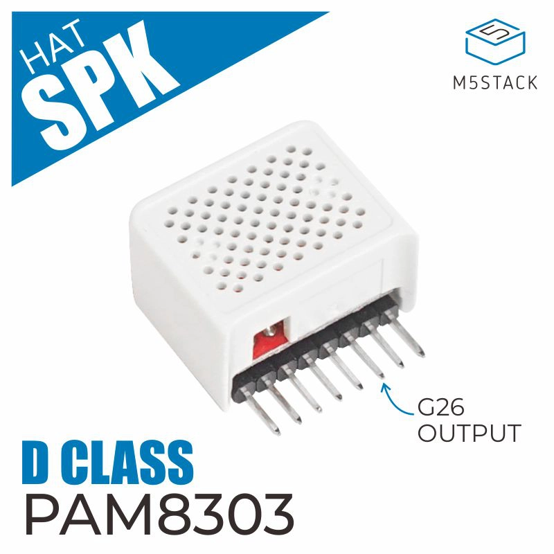 M5Stack Core2 - M5スタック公式m5stickcスピーカーハット (pam8303)
