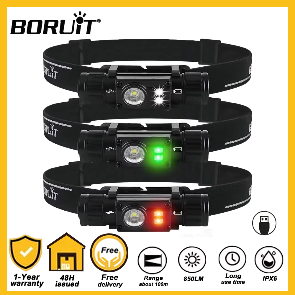 Lolin D32 - BORUiT HP500 LED ヘッドランプ 18650 バッテリー
