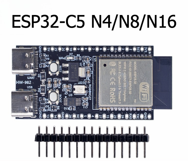 Devkitc - Esp32-c5-devkitc-1 N4/N8/N6 コアボード開発ボード Bluetooth 5 2.4GHz/5GHz
