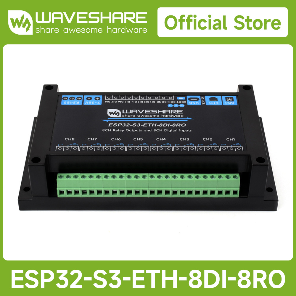 Waveshare 産業用 8 チャンネル ESP32-S3 - Doit Esp32 のレビューと価格