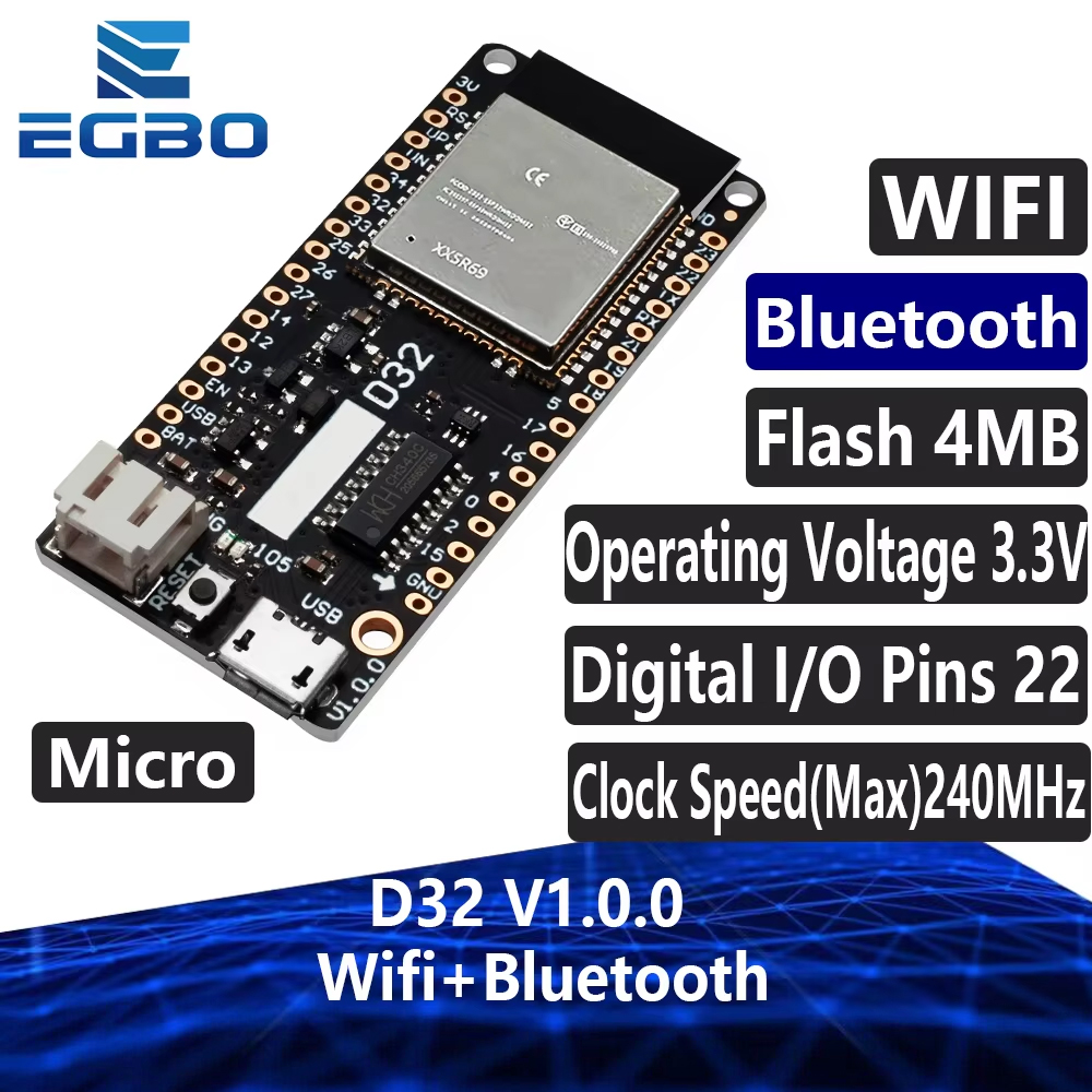 EGBO LOLIN D32 V1.0.0 - Wifi + - Lolin D32 のレビューと価格