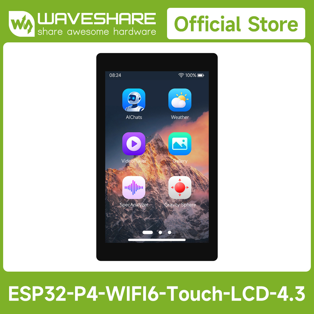 Waveshare ESP32-P4-WIFI6 4.3イン - Doit Esp32 のレビューと価格
