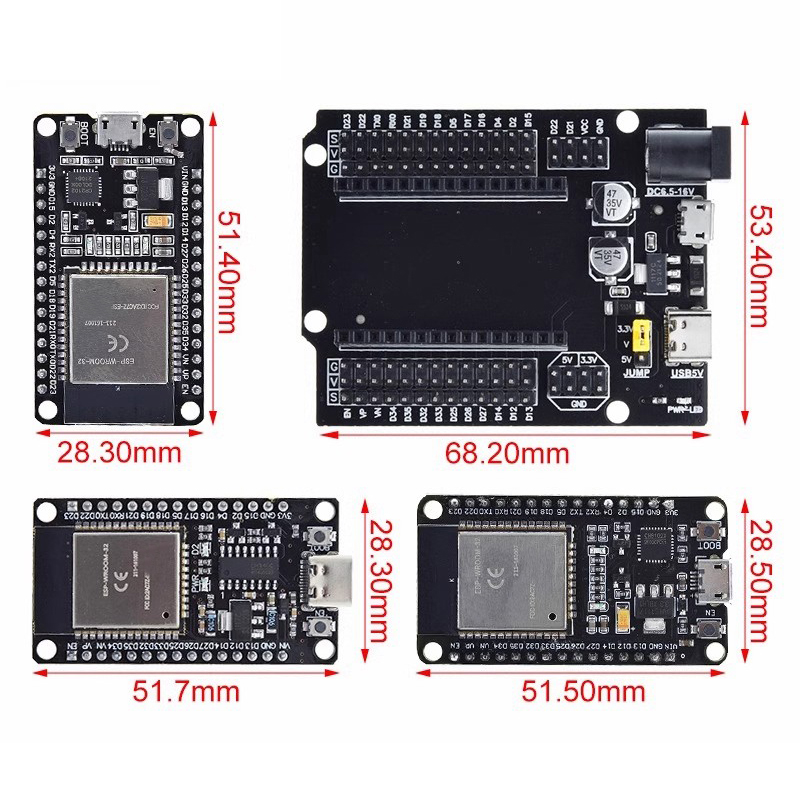 ESP32 開発ボード CP2102 CH340C WiFi - Nodemcu 32S のレビューと価格