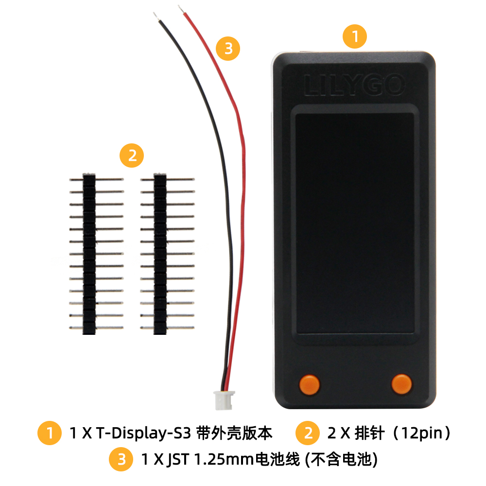 LILYGO T-Display-S3 1.9インチLCDデ - Lolin S3 のレビューと価格