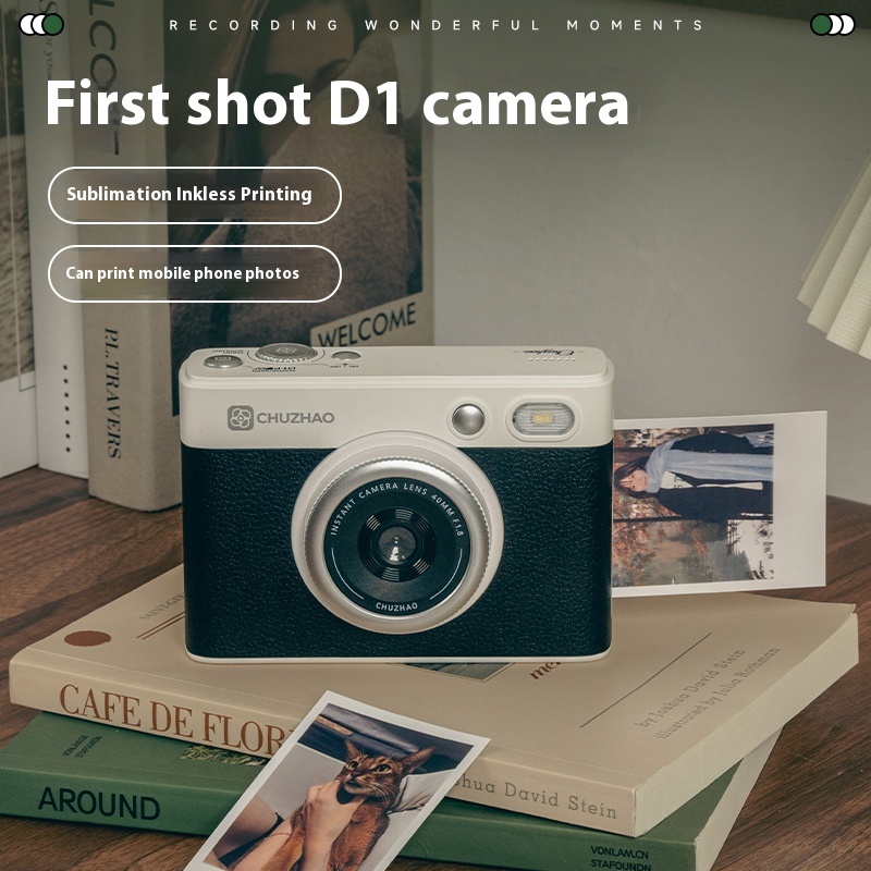 D1 ProインスタントカメラHDミニカメラ携帯写真印刷レト - D1 Mini Pro のレビューと価格